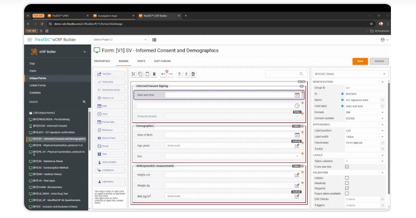screenshot of Flex EDC
